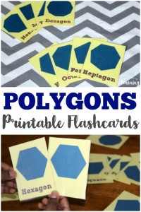 Review basic geometric shapes with these printable polygon flashcards!