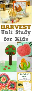 Share this fun harvest unit study to help kids learn about what happens during the harvest season!