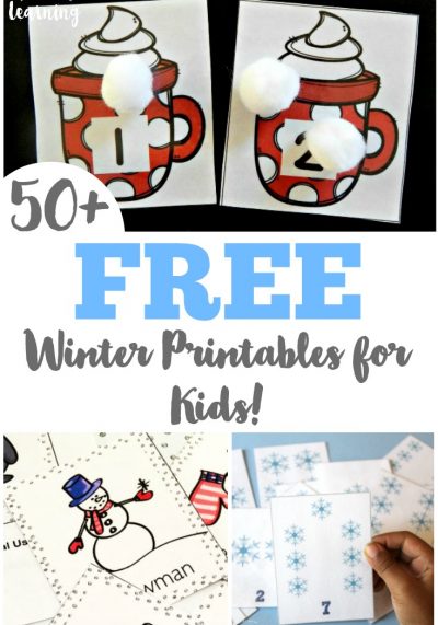 These free winter printables for kids feature plenty of fun learning ideas for the winter season!
