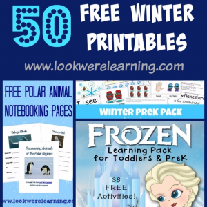 Free Winter Printables for Kids - Look! We're Learning!