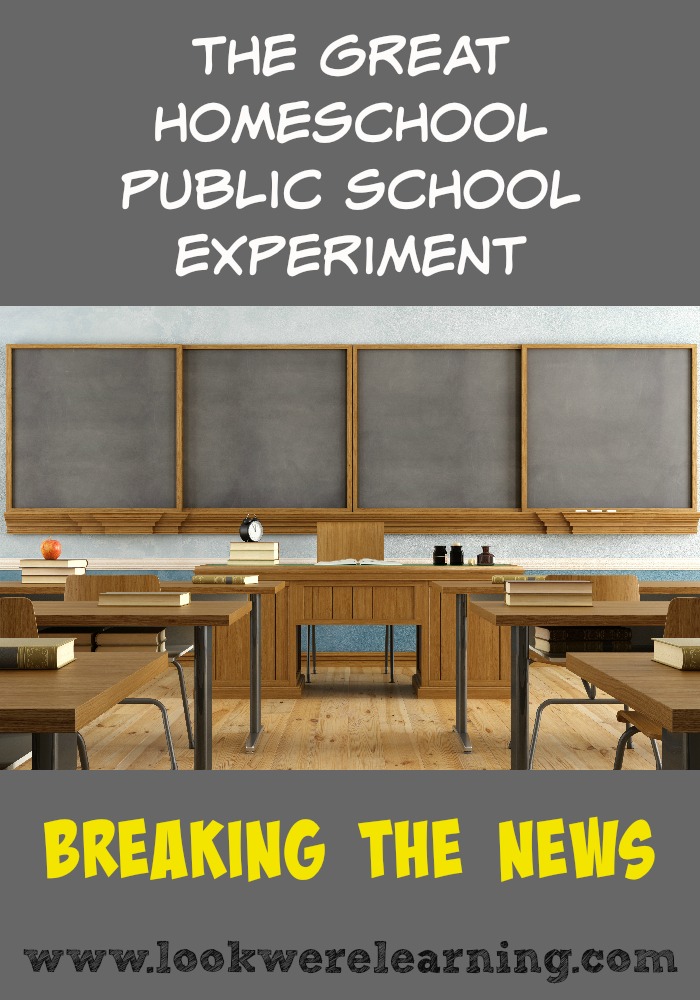 The Great Homeschool Public School Experiment - Look! We're Learning!