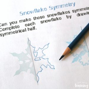Printable Snowflake Unit Study Symmetry Activity