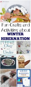 Share the fun hibernation crafts and activities in this hibernation unit study with the kids this winter!