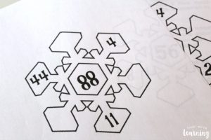 Snowflake Unit Study Math Factors Activity