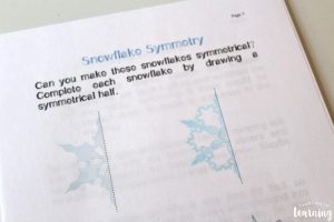 Snowflake Unit Study Symmetry Activity
