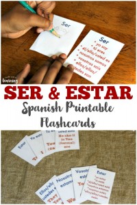 Learn how to use Spanish verbs for to be with these free ser and estar flashcards!