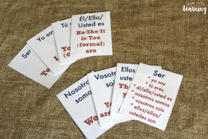 Printable Flashcards for Learning Ser and Estar