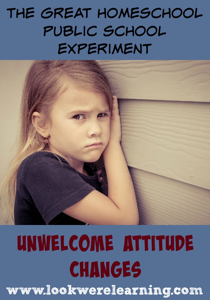 Unwelcome Attitude Changes - How one homeschooling mom dealt with the changes in her children after they started attending public school