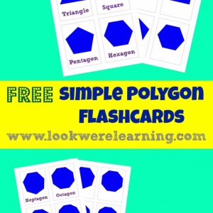 Free Printable Polygon Flashcards - Look! We're Learning!