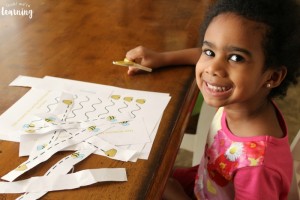 Bee Themed Scissor Skills Printables