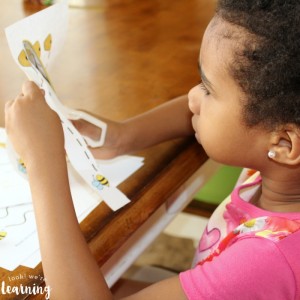 Working on Scissor Skills with Preschoolers