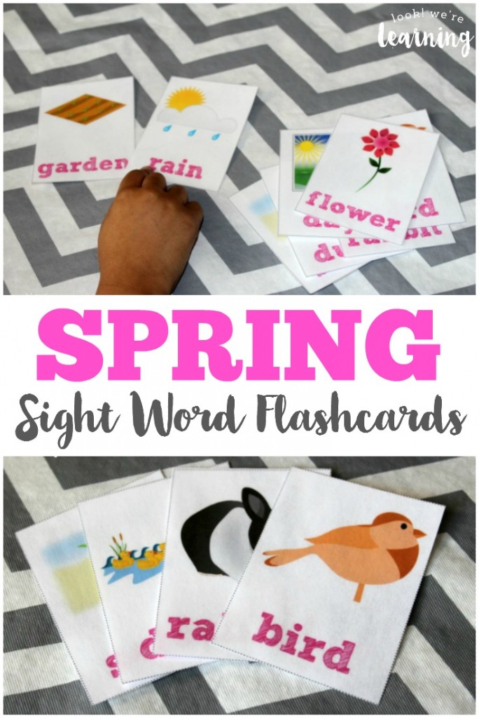 Help your early readers bud this year with these printable spring sight word flashcards!