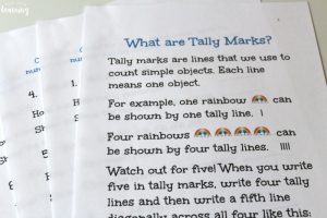 Printable Rainbow Tally Marks Worksheets