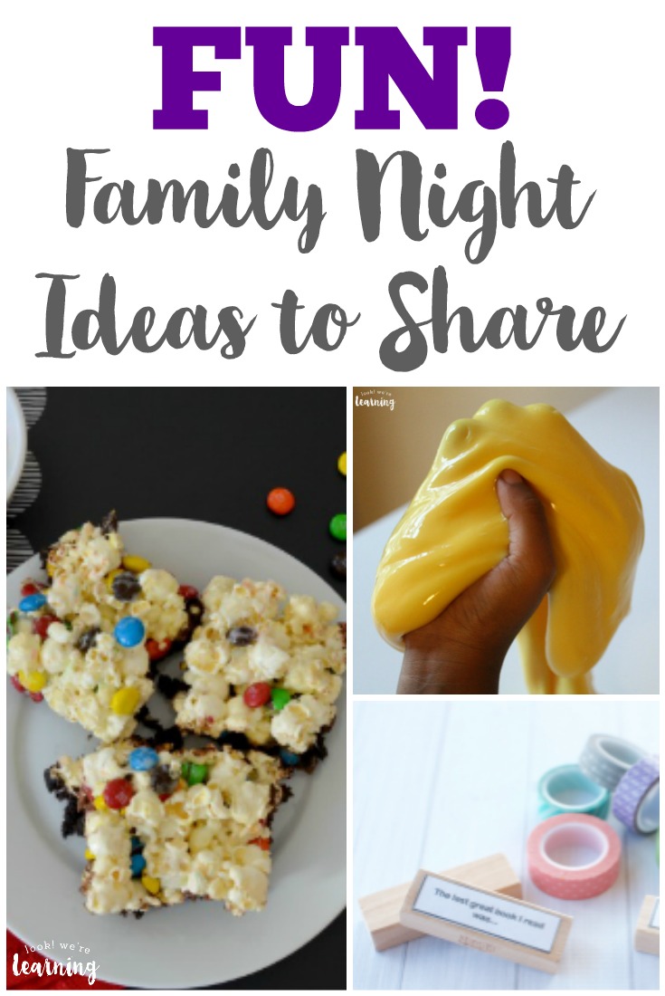 Share these fun family night ideas with the kids!