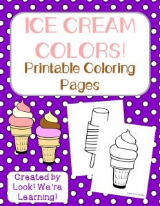 Ice Cream Coloring Pages