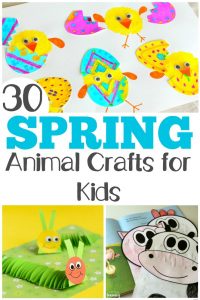 These 30 adorable spring animal crafts are so much fun for kids to make!