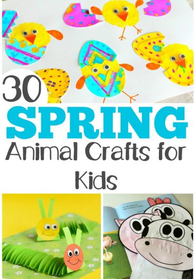 These 30 adorable spring animal crafts are so much fun for kids to make!