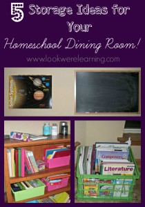 5 Homeschool Dining Room Ideas