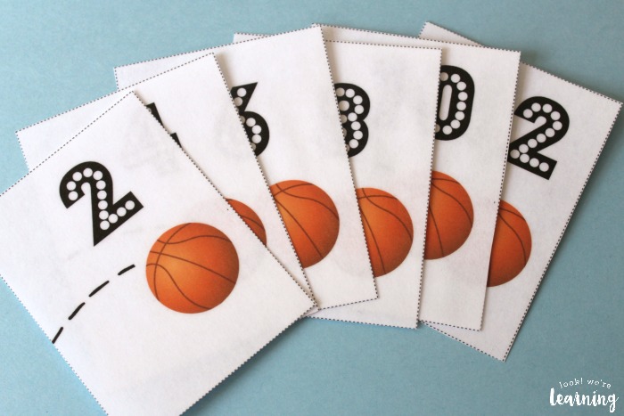 Basketball Themed Skip Counting Flashcards