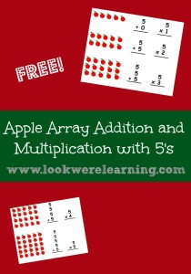 Apple Array Practice for Second Grade - Look! We're Learning!
