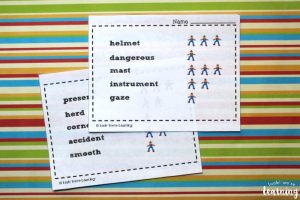 Printable Syllable Activity for Kids