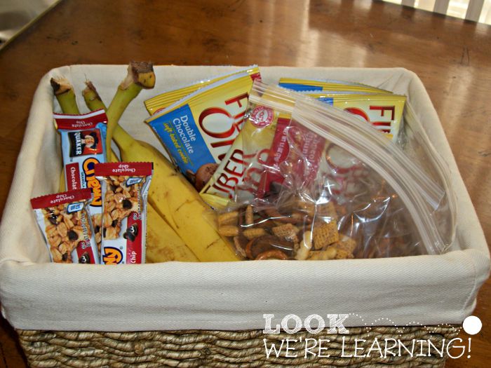 Simple Back to School Snack Station