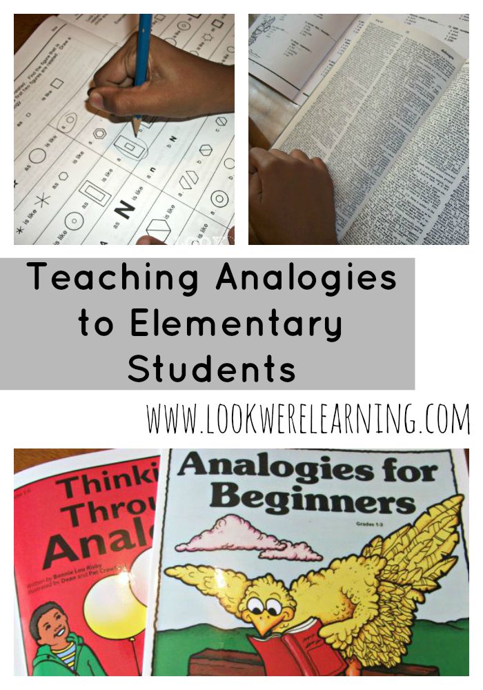 Teaching Analogies to Elementary Students - Look! We're Learning!