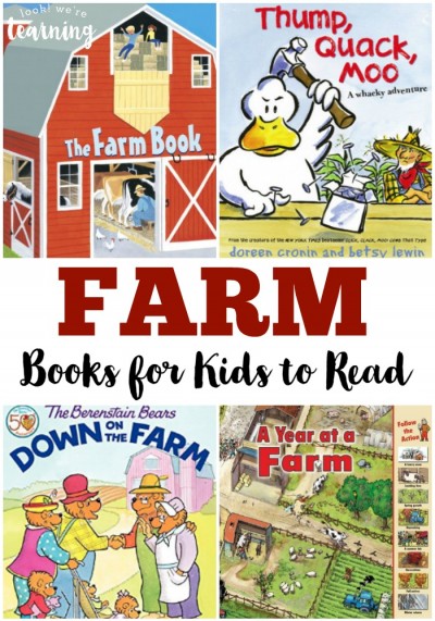These fun farm books for kids are perfect for reading about farms, learning about farm animals, or doing a farm unit study!