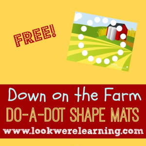 Shape Farm Do A Dot Printables - Look! We're Learning!