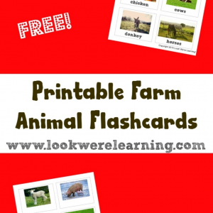 Free Printable Flashcards Farm Animal Flashcards - Look! We're Learning!