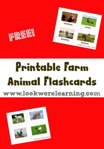 Printable Farm Animal Flashcards - Look! We're Learning!