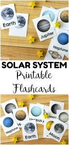Get to know our galactic neighbors with these printable solar system flashcards! Perfect for a space unit!