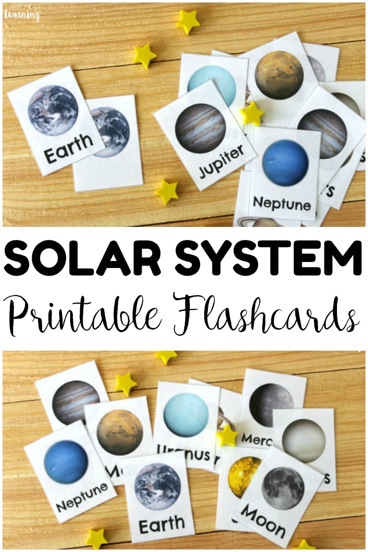 Help kids learn about the members of our solar system with these printable solar system flashcards! These would be wonderful for a space unit study!