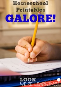 Homeschool Printables Galore! @ Look! We're Learning!