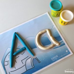 Printable Winter Playdough Mats