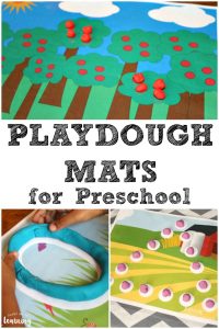 These preschool playdough mats are a fun way to help early learners practice fine motor skills!