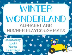 Winter Wonderland Playdough Mats