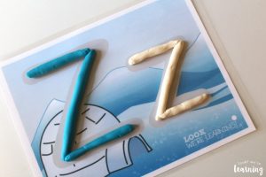 Winter Themed Playdough Mats