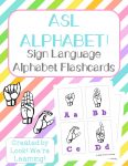 Free Printable Flashcards: Sign Language Alphabet Flashcards