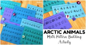 Fun Arctic Animals Pattern Building Activity