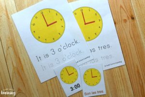 Printable Spanish Telling Time Lesson