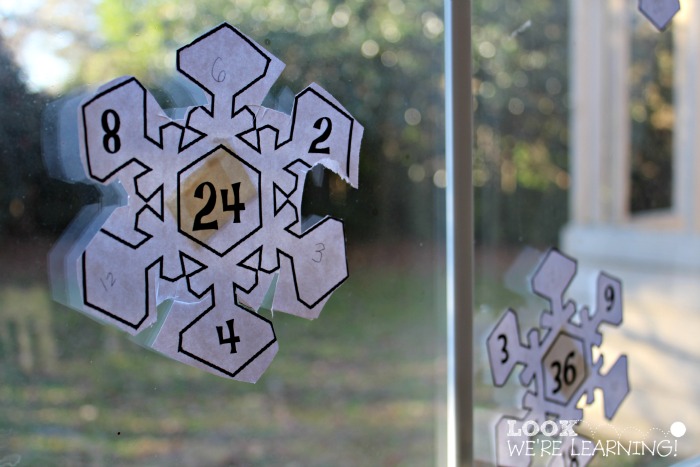 Snowflake 2nd Grade Math Factors Craft