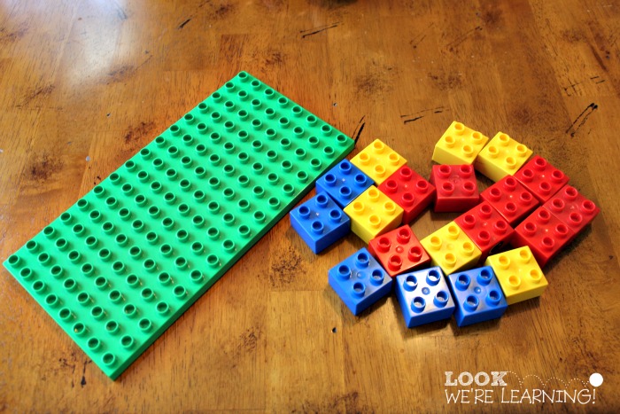 Supplies to Make Lego Bar Graphs for 1st Grade