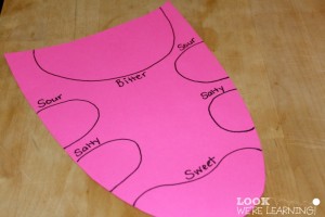 Learning about Taste Buds Paper Activity