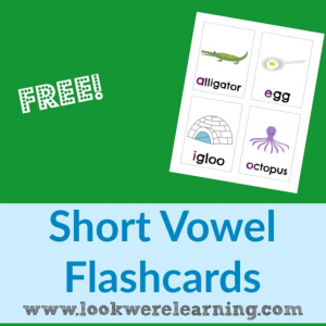 Free Short Vowel Flashcards - Look! We're Learning!