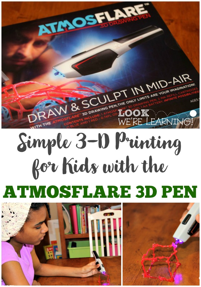 Simple 3D Printing for Kids with the Atmosflare 3D Pen
