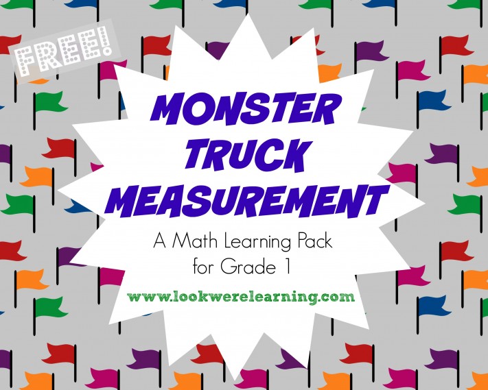 Monster Truck Measurement for First Grade Printables