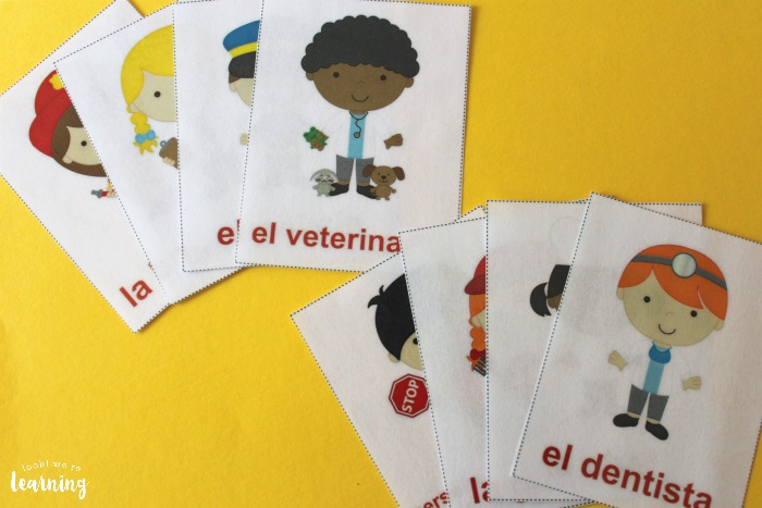 Printable Spanish Community Helper Flashcards