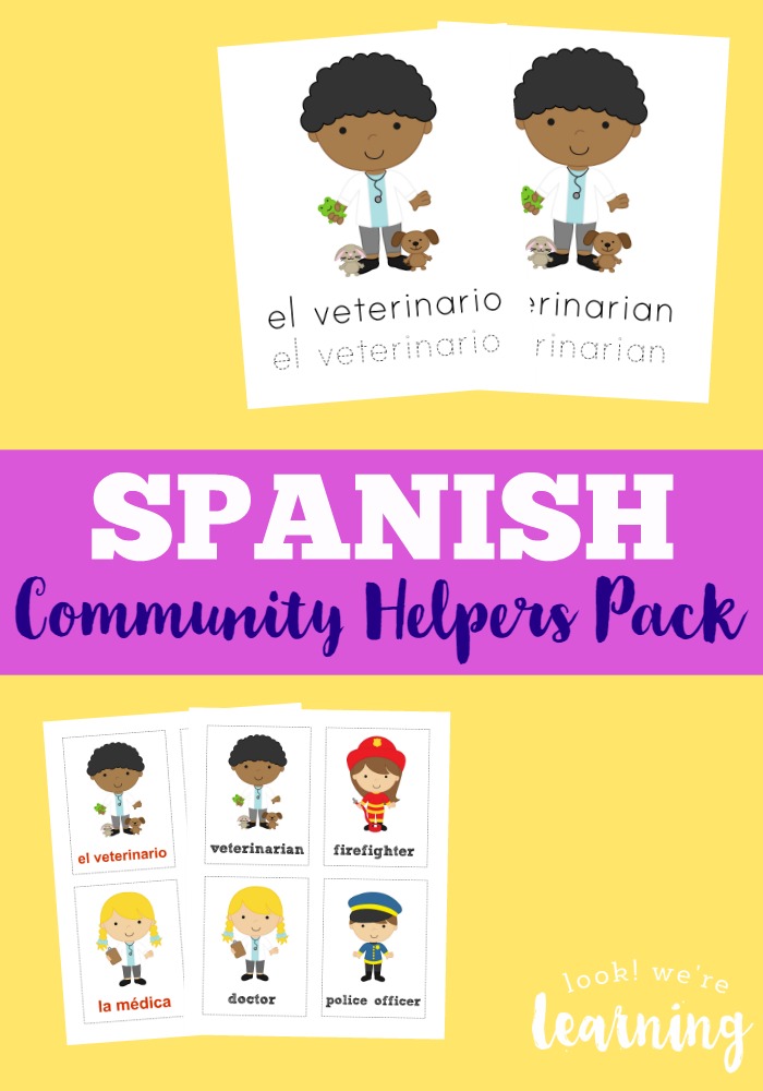 Spanish Community Helpers Printables Pack
