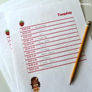 Strawberry Friends Student Planner Free Pages
